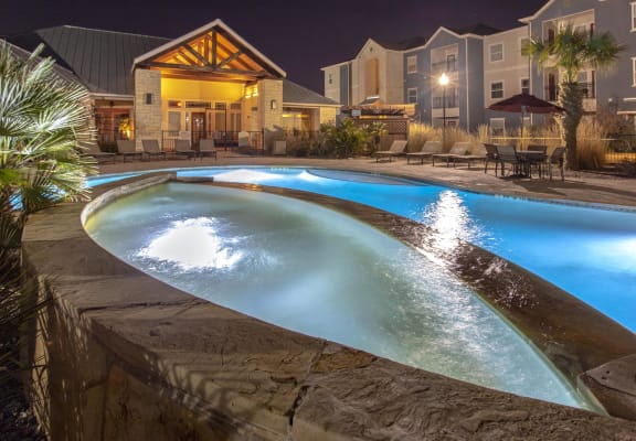 Hot Tub And Swimming Pool at Residence at Midland, Midland, TX, 79706