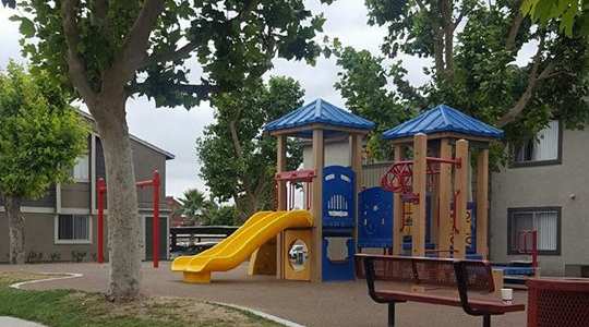 Children's Play Area  at Park West Apartments, Chino, CA