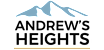A blue mountain range silhouette against a black background.