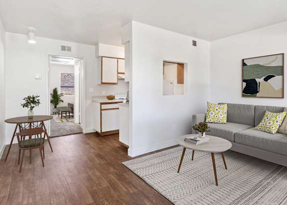Dining and Living Room Area at Kingman Station Apartments in Kingman