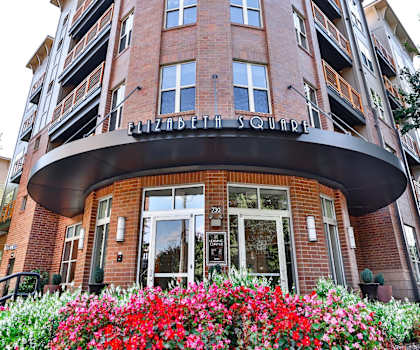 Front Entrance of Property at Elizabeth Square Apartments in Charlotte, NC 