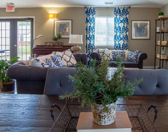 Resident clubhouse at Shady Oak Village - Senior Living Apartments, Terre Haute, IN