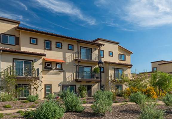 Apartment buildings exterior, Taylor Yard, Los Angeles, CA