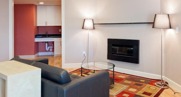 Designer Light Fixtures at 7 Cameron Apartments, Cambridge, Massachusetts