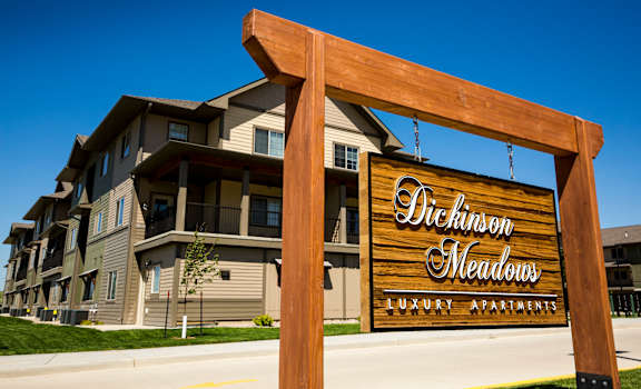 Image of Dickinson Meadows sign