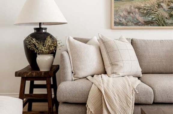 Couch with Blankets at 445 Cleveland in Atlanta, Georgia 30354