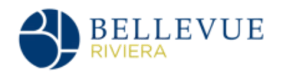 a logo for bellevue rmea in the darkness