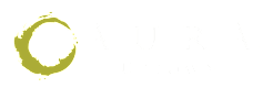 A green logo with a crescent moon and the words "AURA UPTOWN" in white.