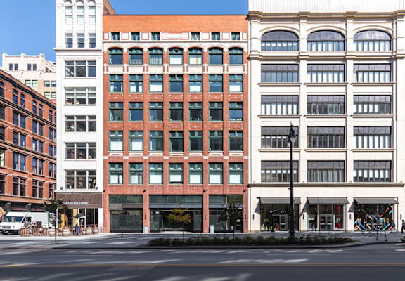 Exterior Building view at The Ferguson Downtown Detroit Apartments, Detroit, Michigan