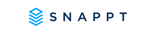 The image features a logo with the text "SNAPPT" next to a stylized blue cube.