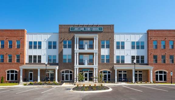 The exterior of Lakeland Town Square