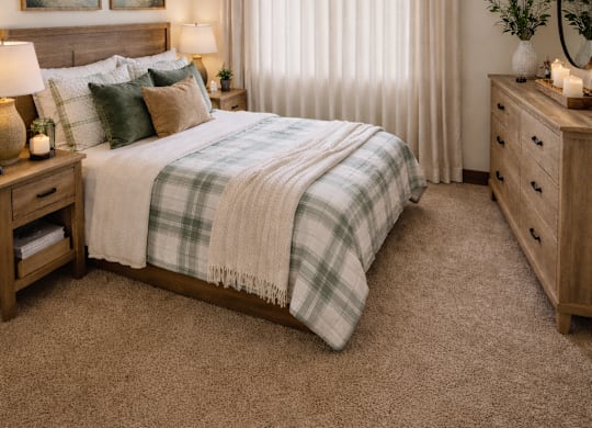 Bedroom at River Commons Senior Living, Redding, CA, 96002