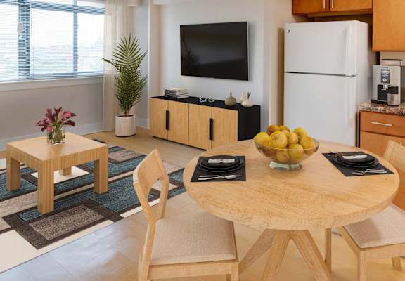 Modern studio decorated