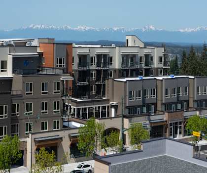 Top view at Bridgeview 125, University Place, WA