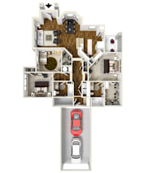 The Fable | 1,369 Sq. Ft. at Faulkner Flats Apartment Homes in Oxford, MS