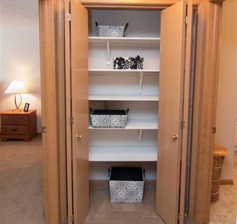 Hallway closet at Williamsburg Park Apartments in Lincoln NE