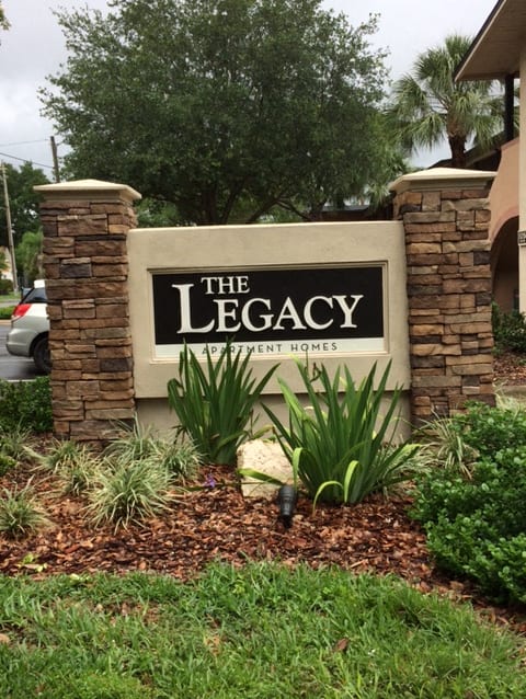 The Legacy property sign at Legacy, Florida