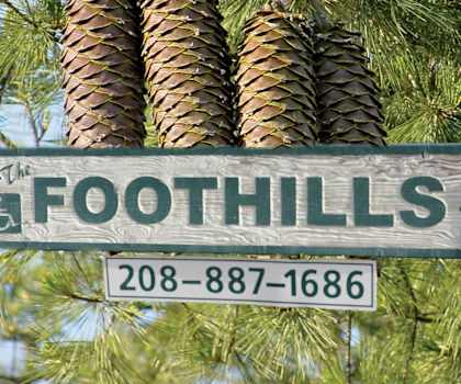 Image of Foothills sign