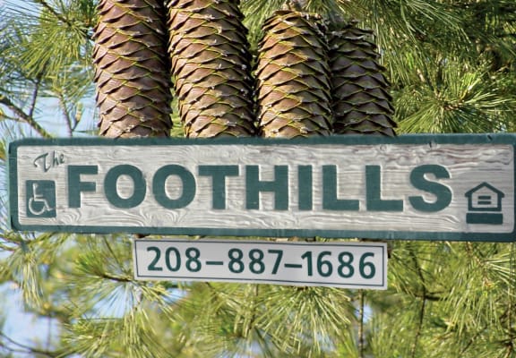 Image of Foothills sign