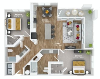 our apartments showcase a spacious floor plan with an open concept at The Alibi at Lake Lilly, Ocoee