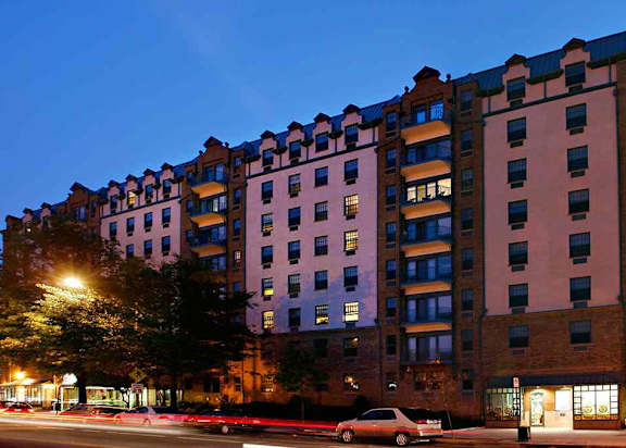 Hubbard Place exterior building night