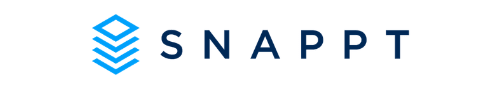 The image features a logo with the text "SNAPPT" next to a stylized blue cube.
