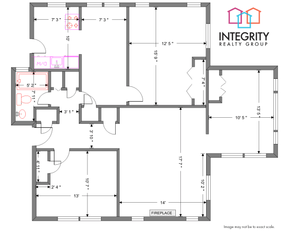 3 Bed 1 Bath Floor Plan at Integrity Gold Coast, Ohio