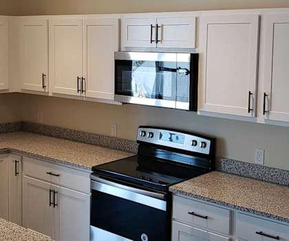 Model Unit Kitchen at The Illiana