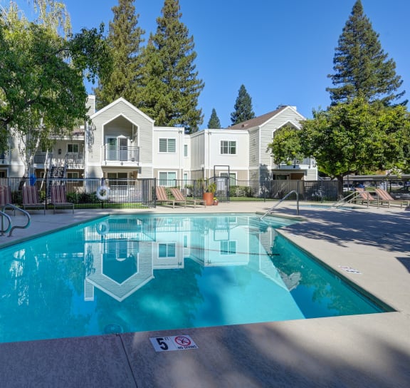 Pool at Rush River Apartments, California