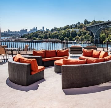 St James Tower Rooftop Lounge Apartments in Seattle, WA