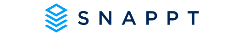 The image features a logo with the text "SNAPPT" next to a stylized blue cube.