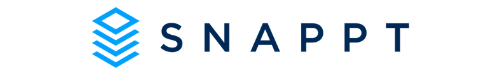 The image features a logo with the text "SNAPPT" next to a stylized blue cube.