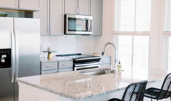 Stainless Steel Appliances at The Merchant Apartments, South Carolina