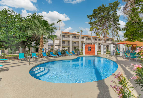 Pool and poolside area at Tides on 51st.