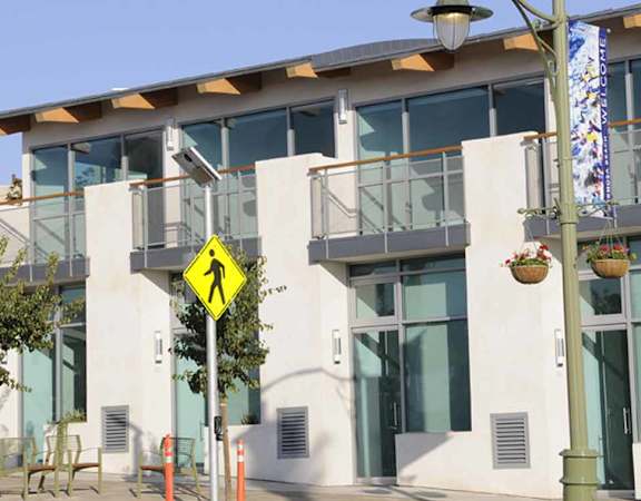 View of the community from the street