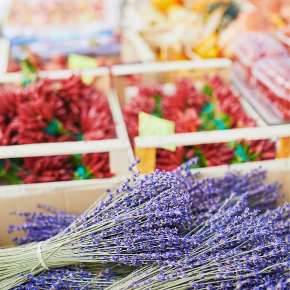 local produce at the farmers market