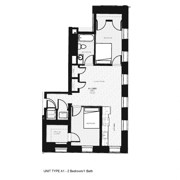 Franklin Lofts and Flats Floor Plan Diagram A1