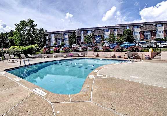 Extensive Resort Inspired Pool Deck at Highland Club Apartments, Watervliet, NY 12189