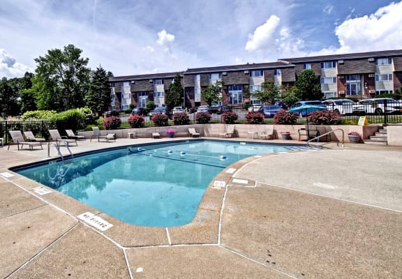 Extensive Resort Inspired Pool Deck at Highland Club Apartments, Watervliet, 12189