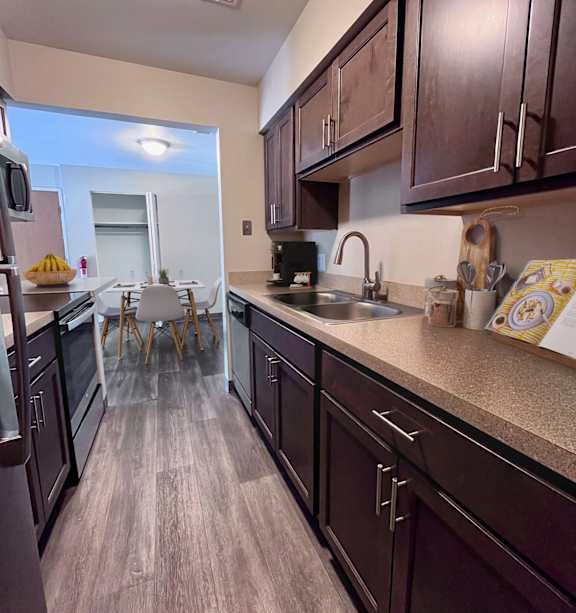 kitchen with stainless steel appliances