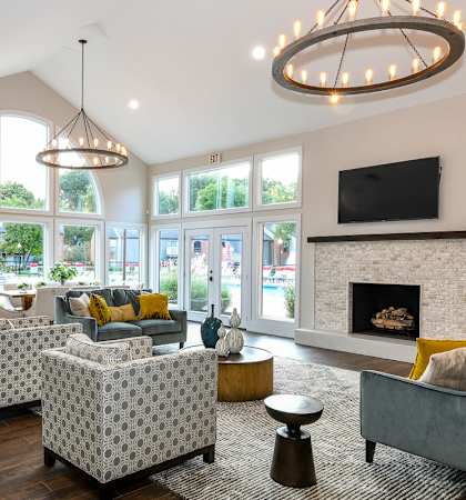 Clubhouse interior at Waterford Place, Louisville, KY, 40207