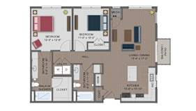 Whitney Floor Plan at The Edison at Maple Grove, Maple Grove