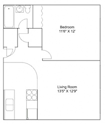 Plaza Apartments in Saint Anthony, MN_One Bedroom