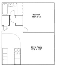 Plaza Apartments in Saint Anthony, MN_One Bedroom