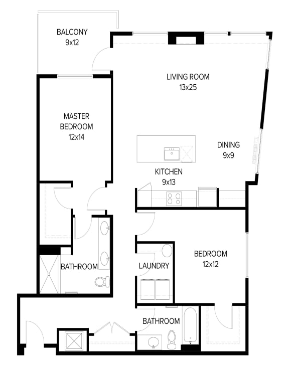 Harbor Sky 2x2 M Floor Plan