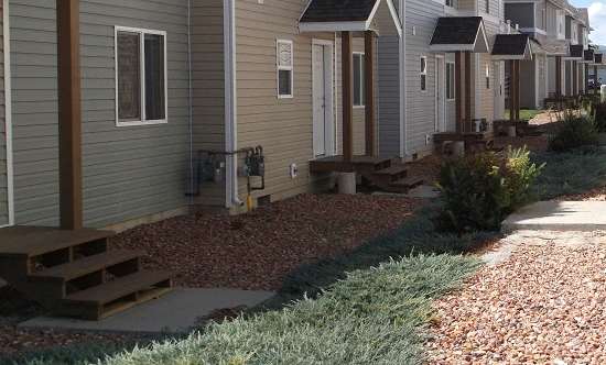 Image of units' back yard space