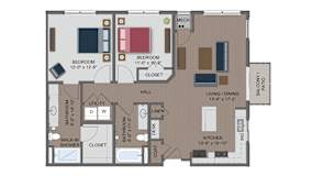 Whitney Floor Plan at The Edison at Maple Grove, Minnesota, 55311