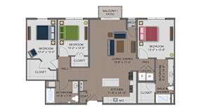 Wright Floor Plan at The Edison at Maple Grove, Minnesota
