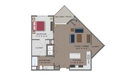 Franklin Floor Plan at The Edison at Maple Grove, Maple Grove, MN, 55311