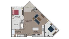 Hopper Floor Plan at The Edison at Maple Grove, Maple Grove